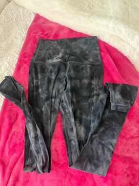 lululemon athletica Charcoal Tie-Dye High-Waist Leggings